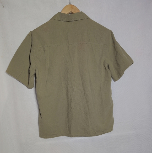 Bobbie Brooks Sea Horse Ocean Olive Green Embroidered Shirt Sz 12/14 - Picture 5 of 6